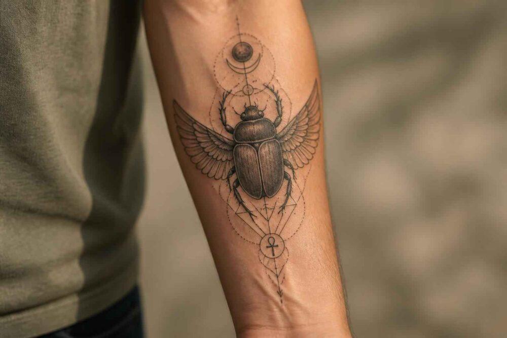 Skarabeusz tatuaż znaczenie: symbolika, style i praktyczne wskazówki